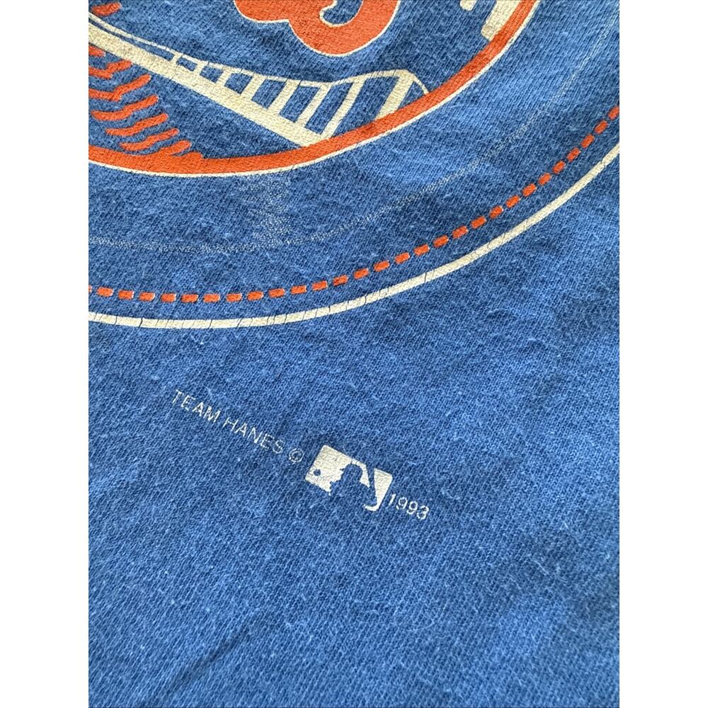 New York Mets 1993 Tank Top Hanes Heavyweight USA Made 100% Cotton Vintage - Picture 3 of 7